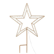 SportZone.co.nz Occasions > Christmas > Outdoor Decorations & Lights Jingle Jollys Christmas Lights 100 LED Fairy Light Ground Star Garden Decoration Jingle Jollys Christmas Lights 100 LED Fairy Light Ground Star Garden Decoration