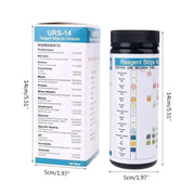 100 Strips URS-14T Urinalysis Reagent Strips - 14 Parameters by 9eight5