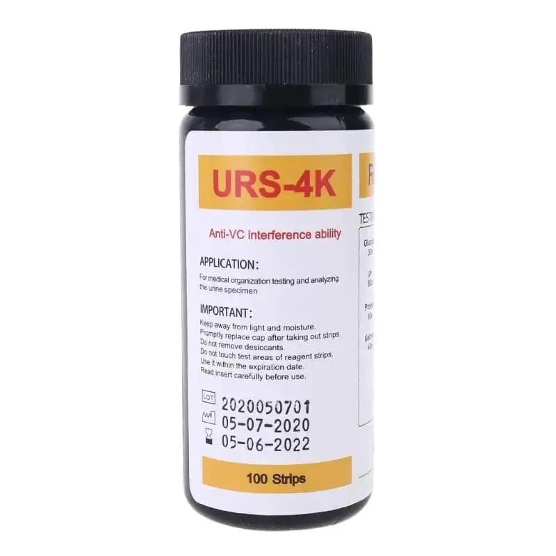 100 Strips URS-4K Urinalysis Reagent Strips - 4 Parameters by 9eight5
