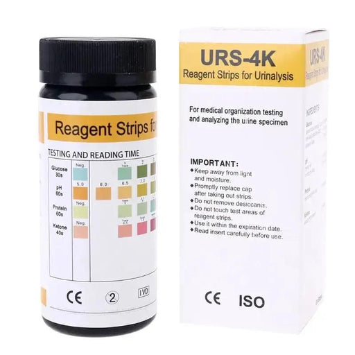 100 Strips URS-4K Urinalysis Reagent Strips - 4 Parameters by 9eight5
