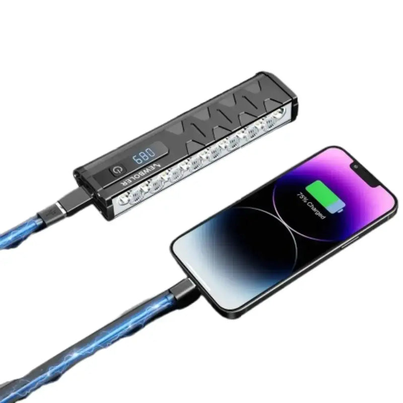 10000-Lumen Bicycle Front Light (Rechargeable) by Habicare