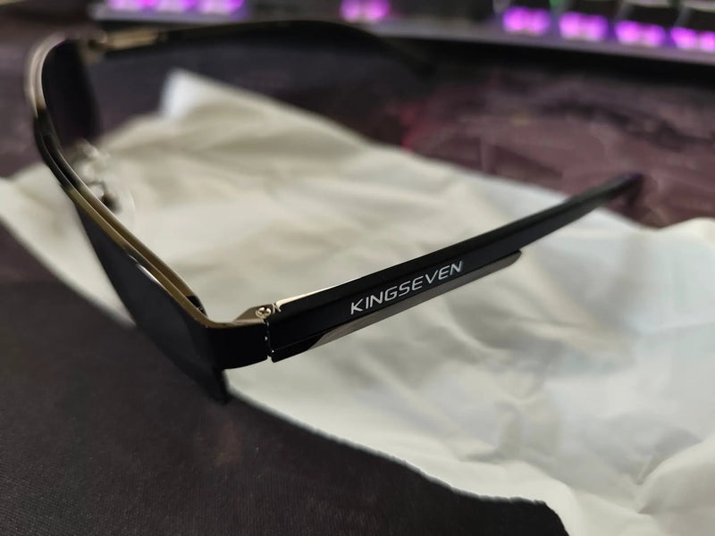 KINGSEVEN Polarized Sunglasses- UV400 Protection Semi-Rimless Sport Aviator by Mead's Supply & Equipment Outfitters limited