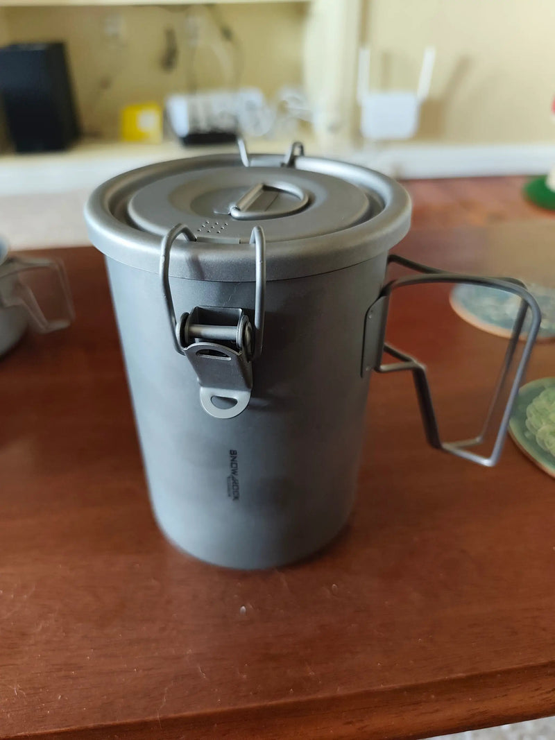 Snow Rock Titanium Couples Mountaineering Cook System - Ultralight Pure Titanium | Camping Cookware by Mead's Supply & Equipment Outfitters limited