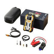 12V 10000mAh Multi-Function Car Jump Starter with Air Compressor & Wireless Power Bank by Habicare