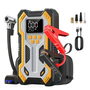12V 10000mAh Multi-Function Car Jump Starter with Air Compressor & Wireless Power Bank by Habicare