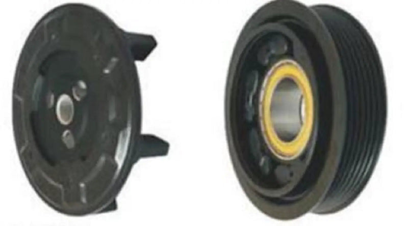 AC Compressor Clutch pulley 6PK For Audi 3.0TDI 6SEU14C by JBH AUTO PARTS