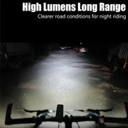 1000-Lumen Rechargeable Front & Rear Cycling Light Set by Habicare