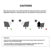 100W Outdoor Solar Panel Power Supply by Habicare