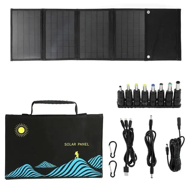 1000W Foldable Solar Charger Bag with USB & DC Output by Habicare