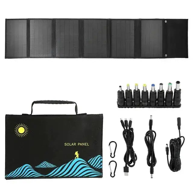 1000W Foldable Solar Charger Bag with USB & DC Output by Habicare