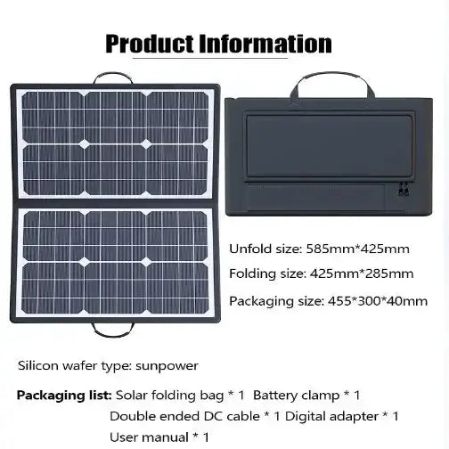 1000W Foldable Solar Panel Kit by Habicare