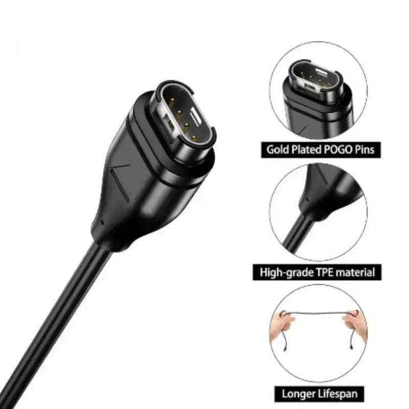 Charger for Garmin Watches (USB & Type C) by Habicare