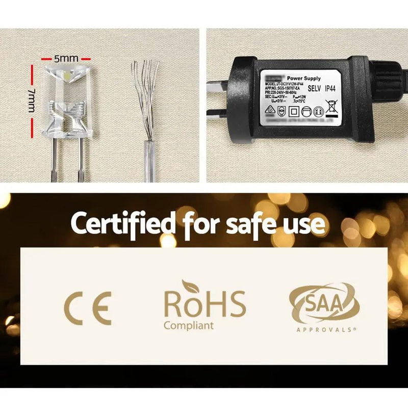 SportZone.co.nz Occasions > Christmas > Outdoor Decorations & Lights Jingle Jollys 100M Christmas Lights String Light 500 LED Warm White Jingle Jollys 100M Christmas Lights String Light 500 LED Warm White