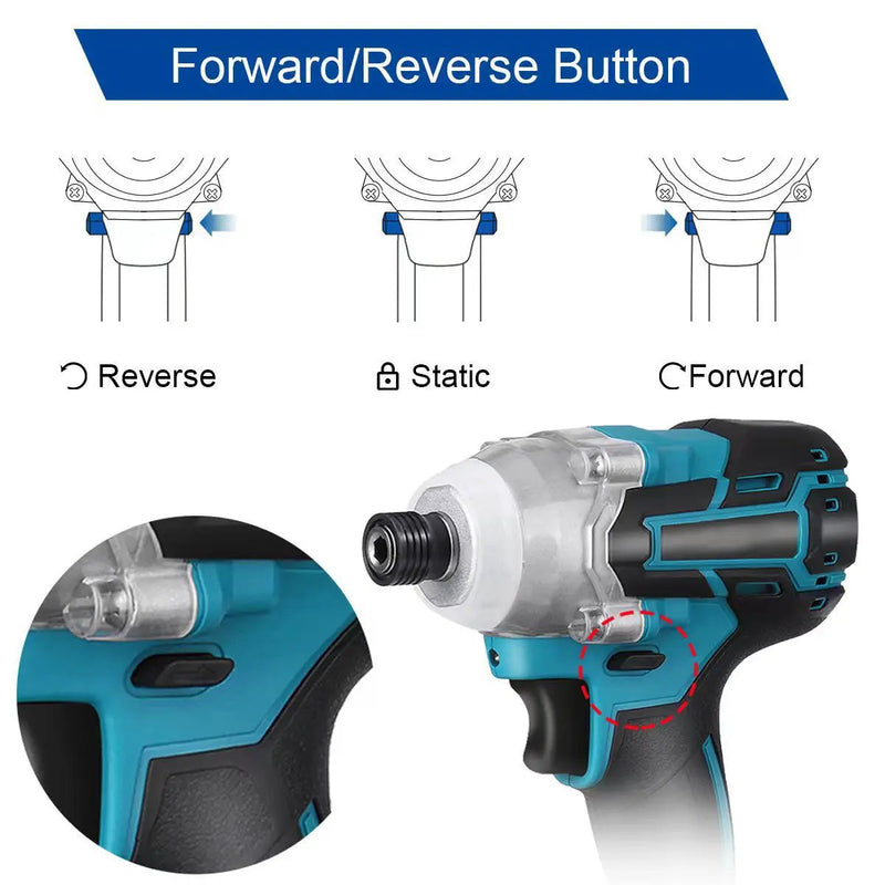 18V Cordless Impact Driver Fits Makita Battery by salelink.co.nz