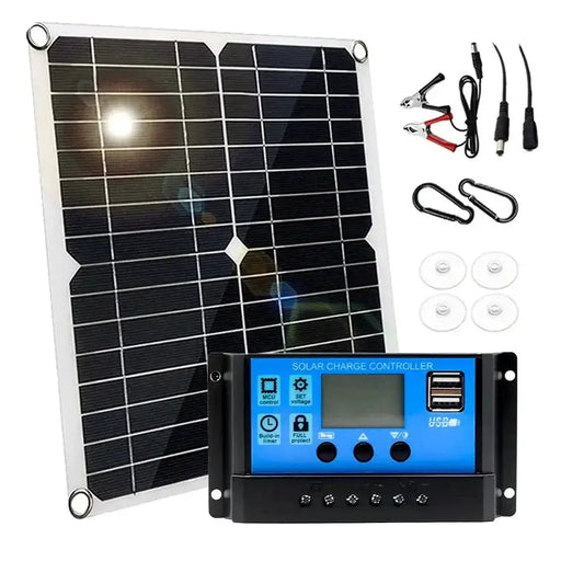 100W 12V Solar Panel Kit with Controller for RV's, caravans & Home (8 different types available) by Habicare
