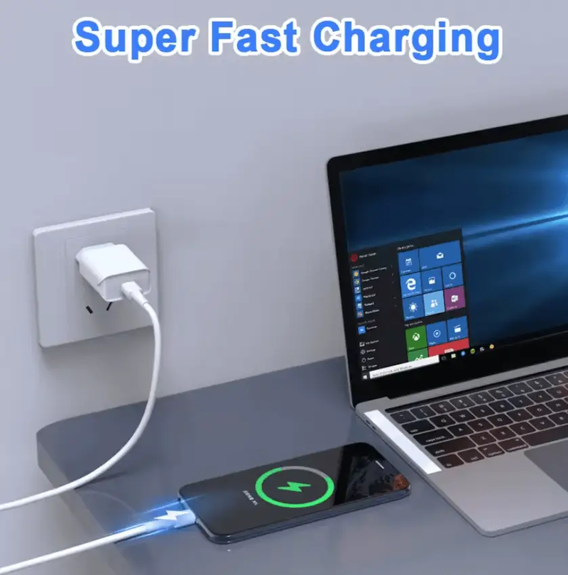 5A 100W USB-C to USB-C Cable – Super Speed Fast Charging & Data Sync by techplus