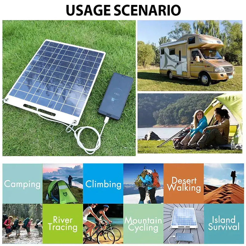 100W Waterproof Solar Panel Charger by Habicare