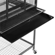 53.5″H Mobile Large Parrot Cage w/ Stand Bird Cage by Yaheetech