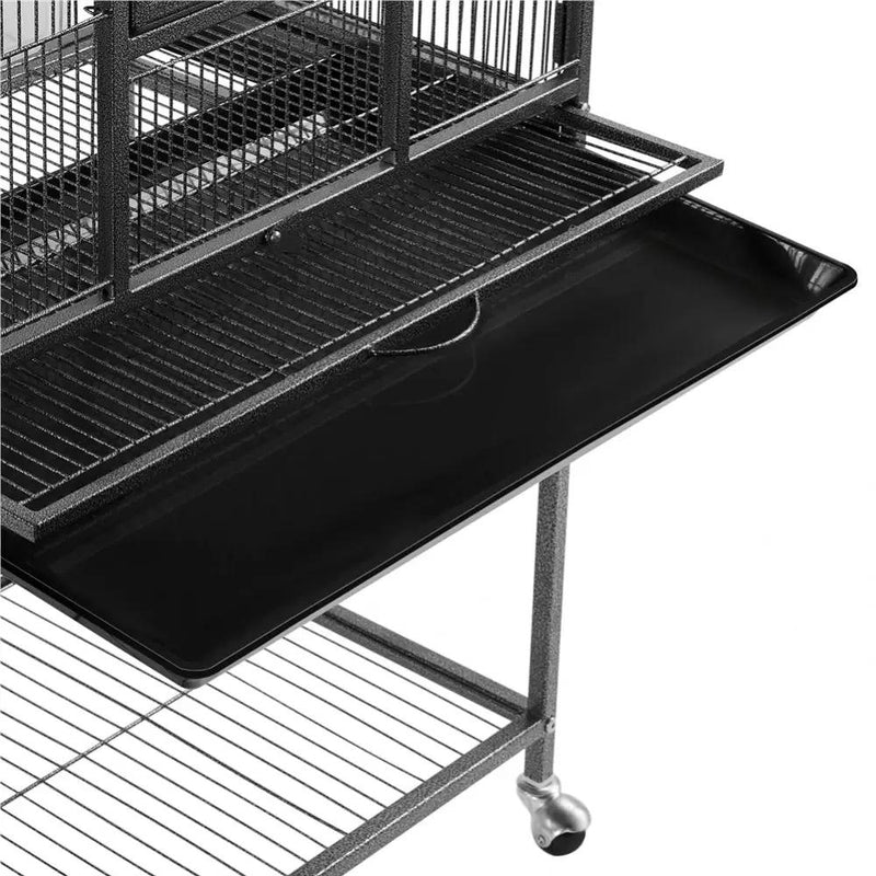 53.5″H Mobile Large Parrot Cage w/ Stand Bird Cage by Yaheetech