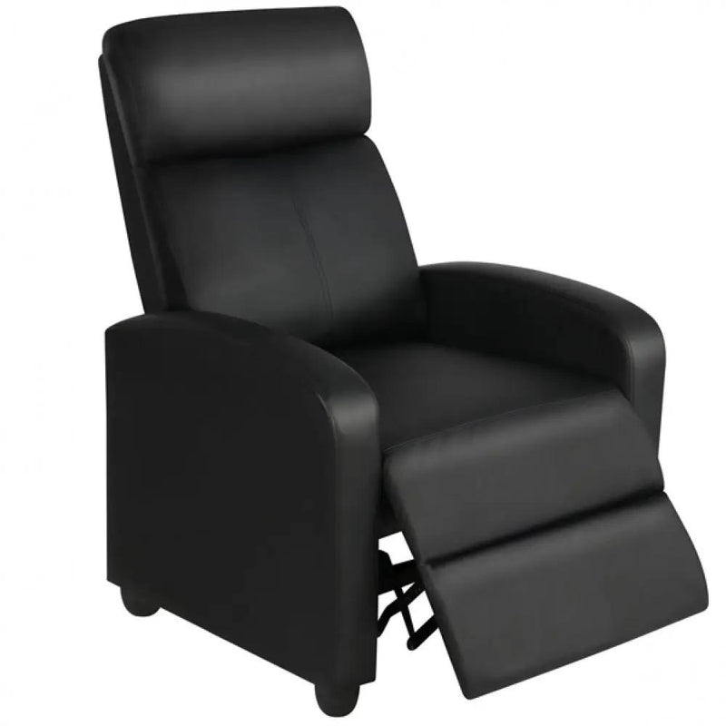 Recliner Chair PU Leather Recliner Sofa Adjustable Modern Single Reclining Chair by Yaheetech