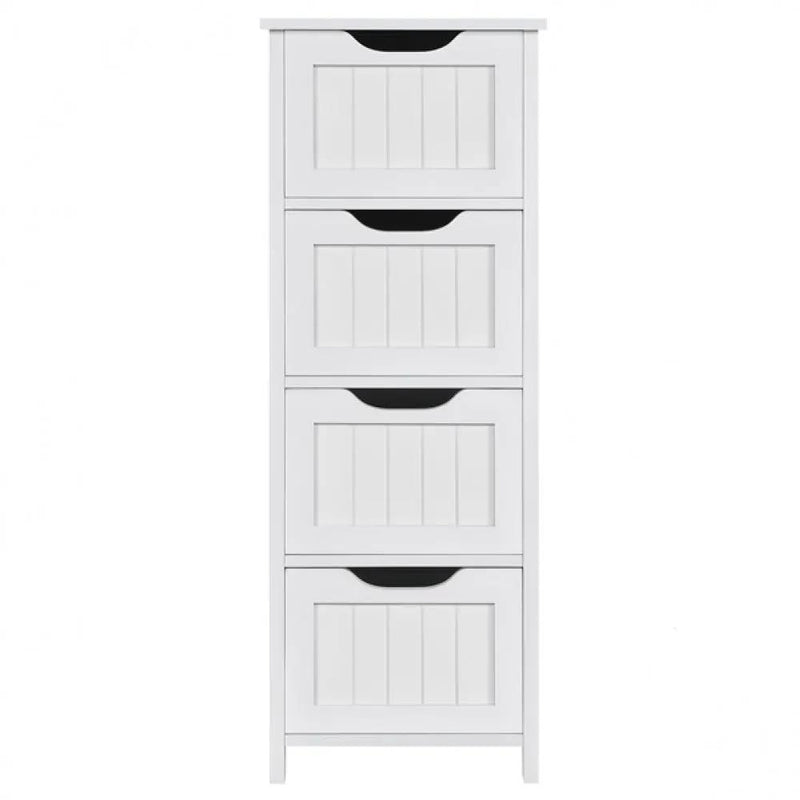 Bathroom Floor Cabinet Wooden Side Storage Organizer by Yaheetech