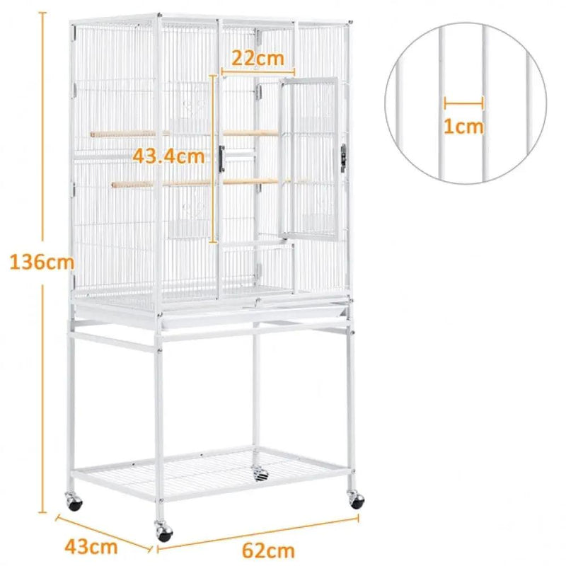 Large Parrot Cage with Stand by Yaheetech