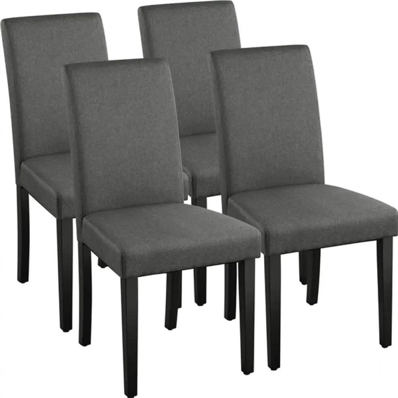 4pcs Parson Dining Chairs Fabric Upholstered Urban Style by Yaheetech