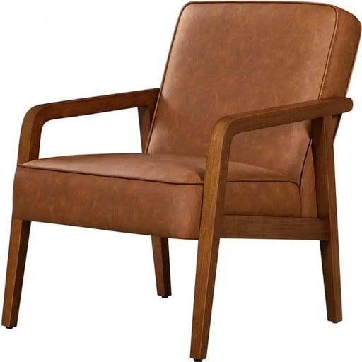 Yaheetech Mid-Century Modern Upholstered Lounge Chair Accent Armchair Mid-Century Modern Upholstered Lounge Chair Accent Armchair