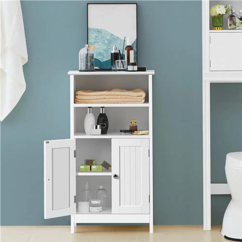 Free Standing Floor Cabinet Bathroom Storage Unit by Yaheetech