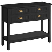 4-Drawer Console Table Hall Table by Yaheetech