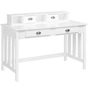 Writing Computer Desk Modern Work Station Laptop Table Removable Floating Organizer by Yaheetech