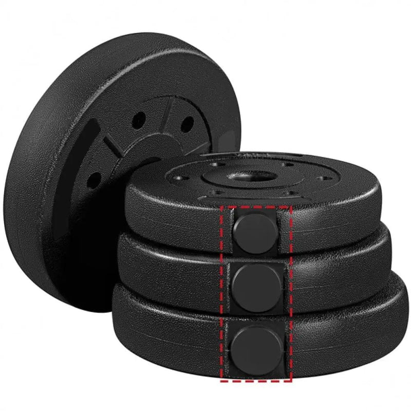 30kg Adjustable Dumbbell Set by Yaheetech