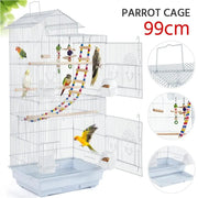 Metal Parrot Cage Bird cage w/ Swing & Ladder by Yaheetech