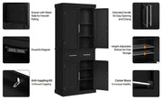Kitchen Pantry Cabinet Tall Pantry Cupboard by Yaheetech