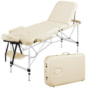 Professional 3 Fold Massage Bed Adjustable Massage Equipment by Yaheetech