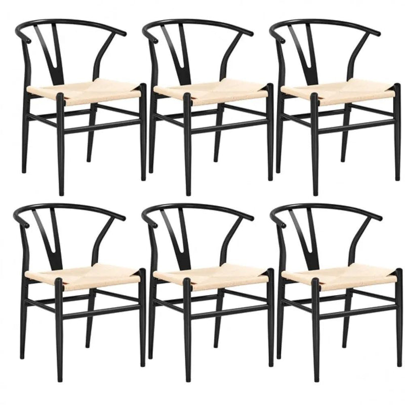 6pcs Weave Dining Chairs by Yaheetech