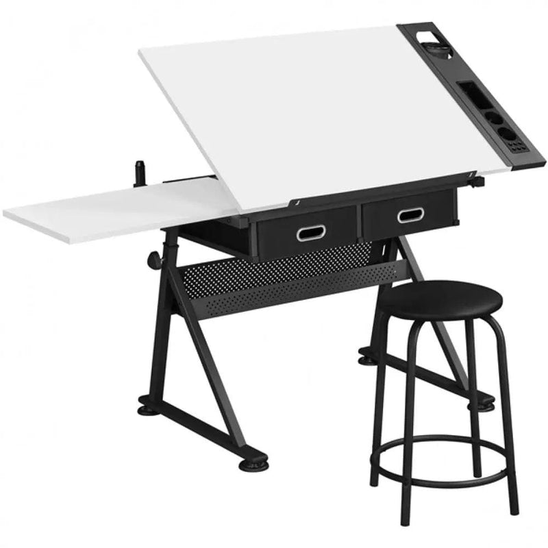Drawing Table And Stool Set All-in-One Drawing Table by Yaheetech
