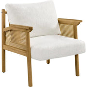 Boucle Upholstered Accent Chair Lounge Chair by Yaheetech