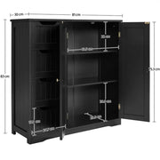 Yaheetech Bathroom Storage Cabinet Bathroom Storage Cabinet