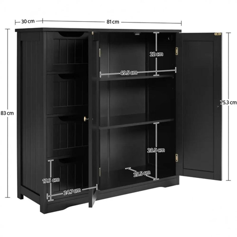 Yaheetech Bathroom Storage Cabinet Bathroom Storage Cabinet