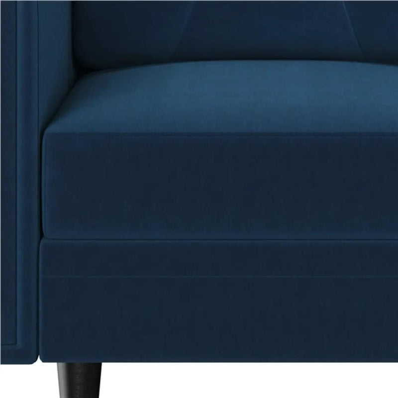 Velvet Upholstered Corner Sofa by Yaheetech