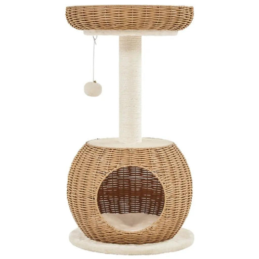 Rattan Cat House Cat Tower by Yaheetech