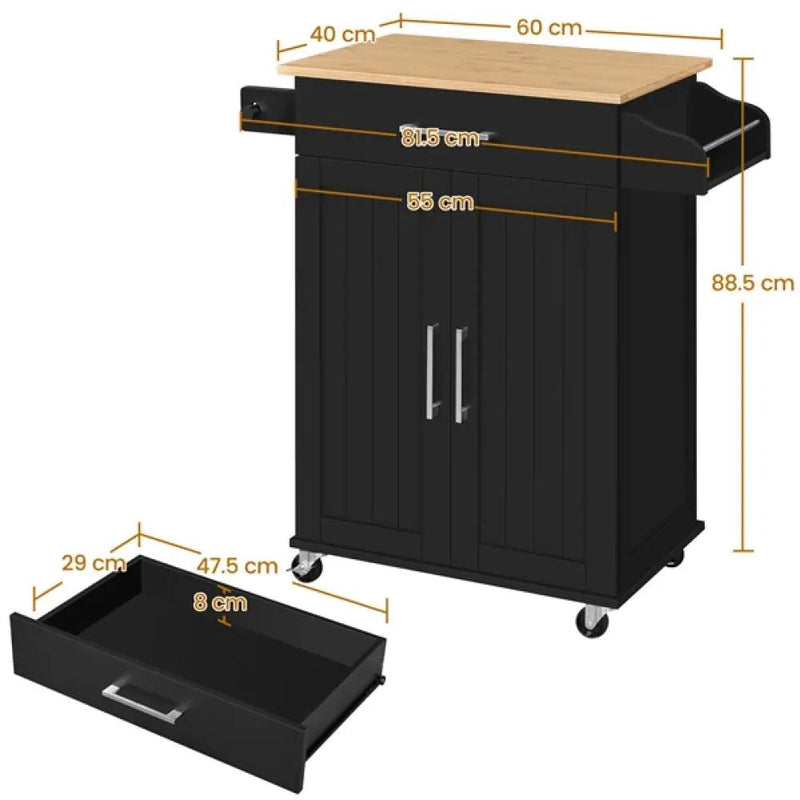 Kitchen Island with Wheels by Yaheetech