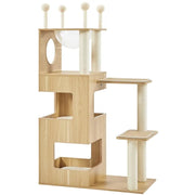 53" Tall Wooden Cat Tree Tower by Yaheetech