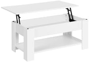 Space-saving Lift Top Coffee Table w/ Hidden Compartment & Open Shelf by Yaheetech
