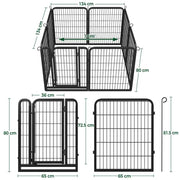 8 Panels Dog Playpen Dog Pen by Yaheetech