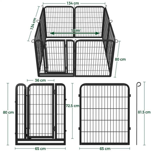 8 Panels Dog Playpen Dog Pen by Yaheetech