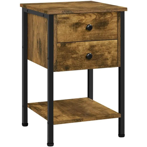 2-Drawer Side Table End Table Nightstand by Yaheetech
