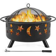 Round Fire Pit by Yaheetech