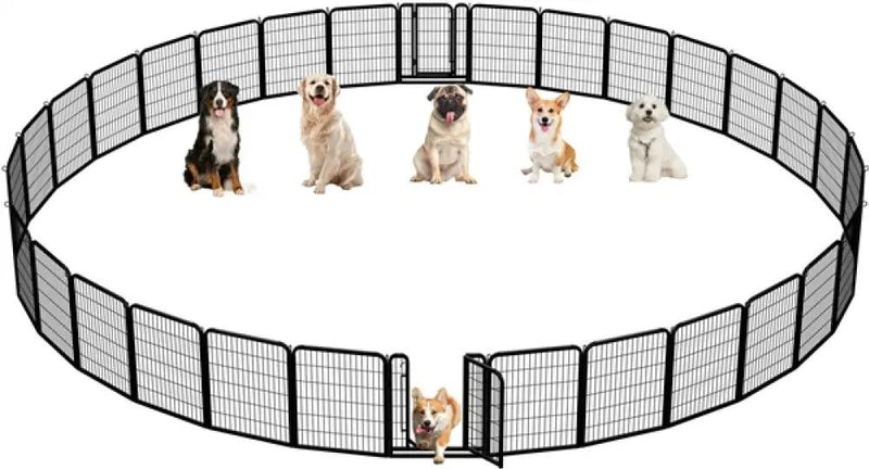 31.5″ Tall 32-Panel Dog Pen Playpen by Yaheetech